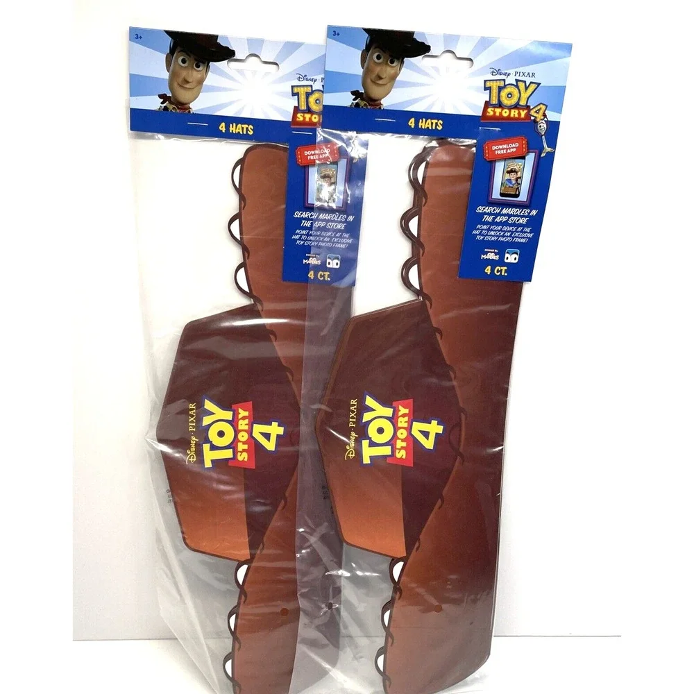 Disney Toy Story 4 Woody Cowboy Hat Party Favor Hats 2-4 pks (8 Total)